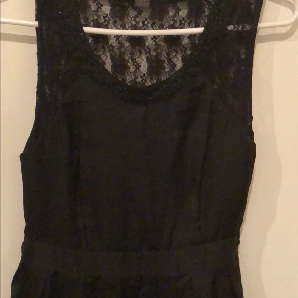 Forever 21 sateen black dress